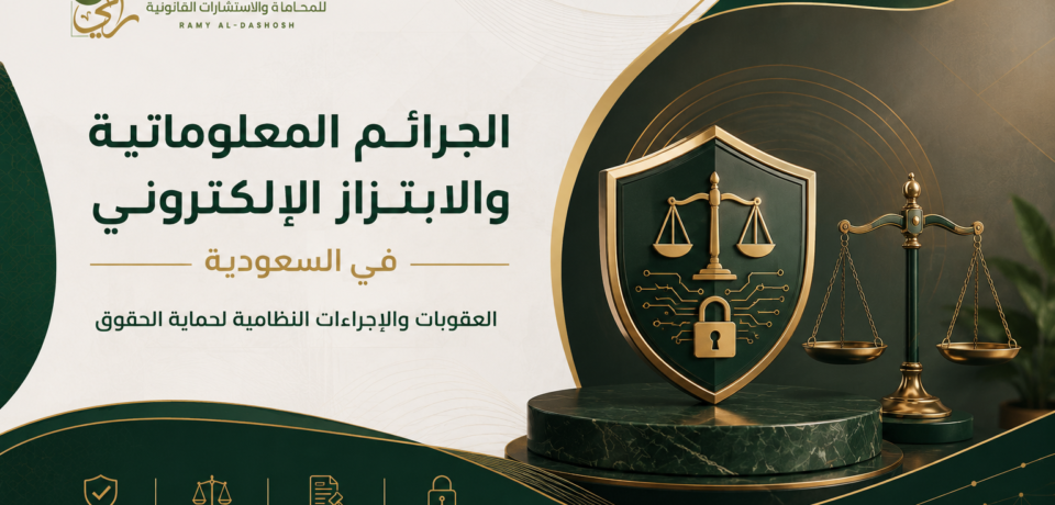 الجرائم المعلوماتية والابتزاز الإلكتروني في السعودية الجرائم المعلوماتية والابتزاز الإلكتروني في السعودية والعقوبات النظامية
