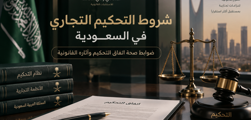 شروط التحكيم التجاري في السعودية وضوابط صحة اتفاق التحكيم