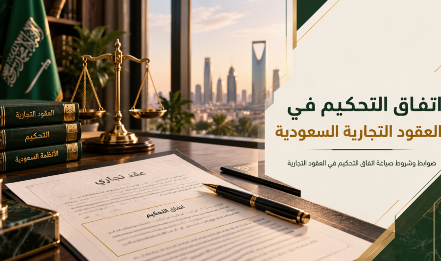 اتفاق التحكيم في العقود التجارية السعودية وشروط صياغته