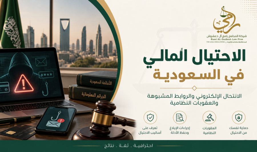 الاحتيال المالي في السعودية والانتحال الإلكتروني والروابط المشبوهة