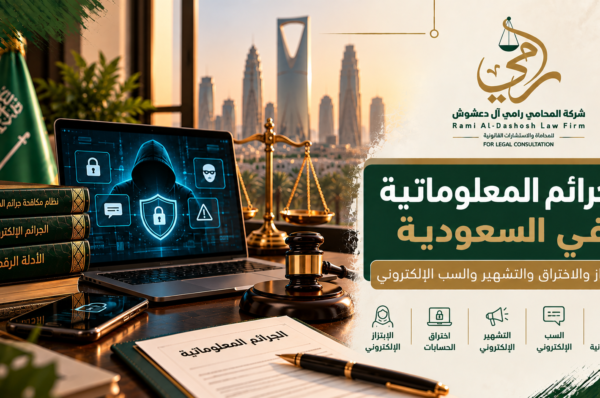 الجرائم المعلوماتية في السعودية والابتزاز والاختراق والتشهير والسب الإلكتروني