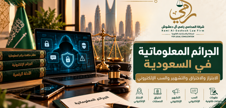 الجرائم المعلوماتية في السعودية والابتزاز والاختراق والتشهير والسب الإلكتروني