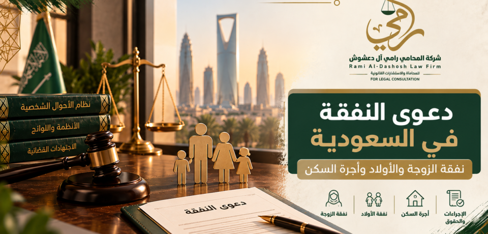 دعوى النفقة في السعودية دعوى النفقة في السعودية ونفقة الزوجة والأولاد وأجرة السكن