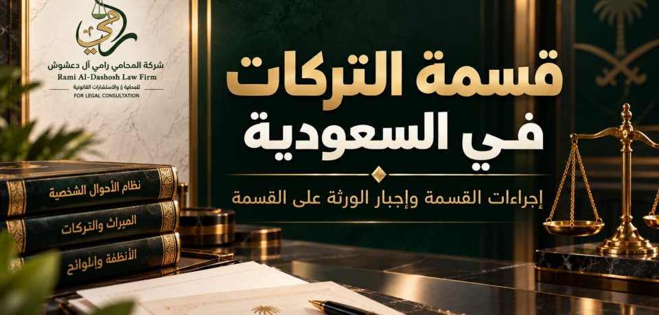 قسمة التركات في السعودية قسمة التركات في السعودية وإجراءات القسمة وإجبار الورثة