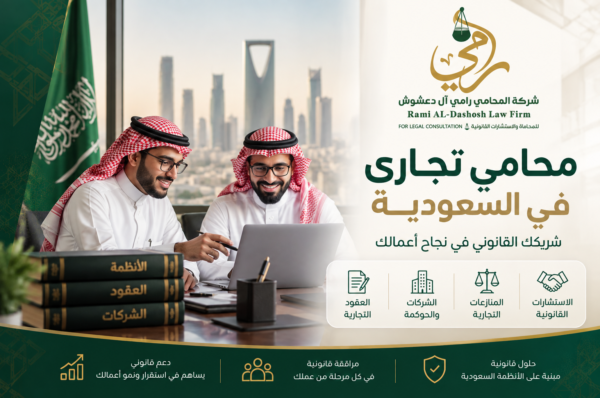 محامي تجاري في السعودية | شركة المحامي رامي آل دعشوش محامي تجاري في السعودية