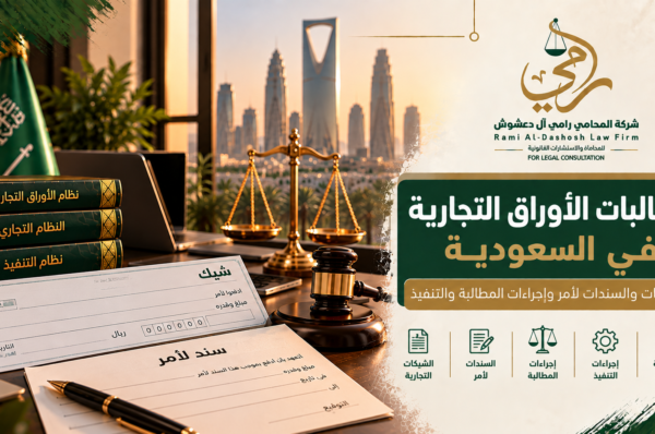 مطالبات الأوراق التجارية في السعودية والشيكات والسندات لأمر وإجراءات التنفيذ
