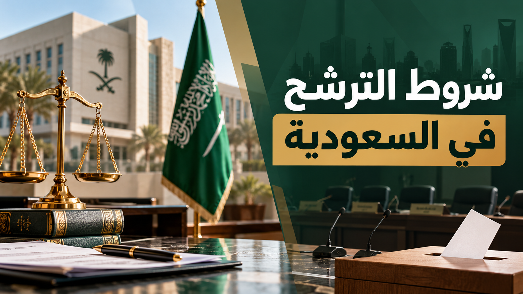 شروط الترشح في السعودية والضوابط القانونية