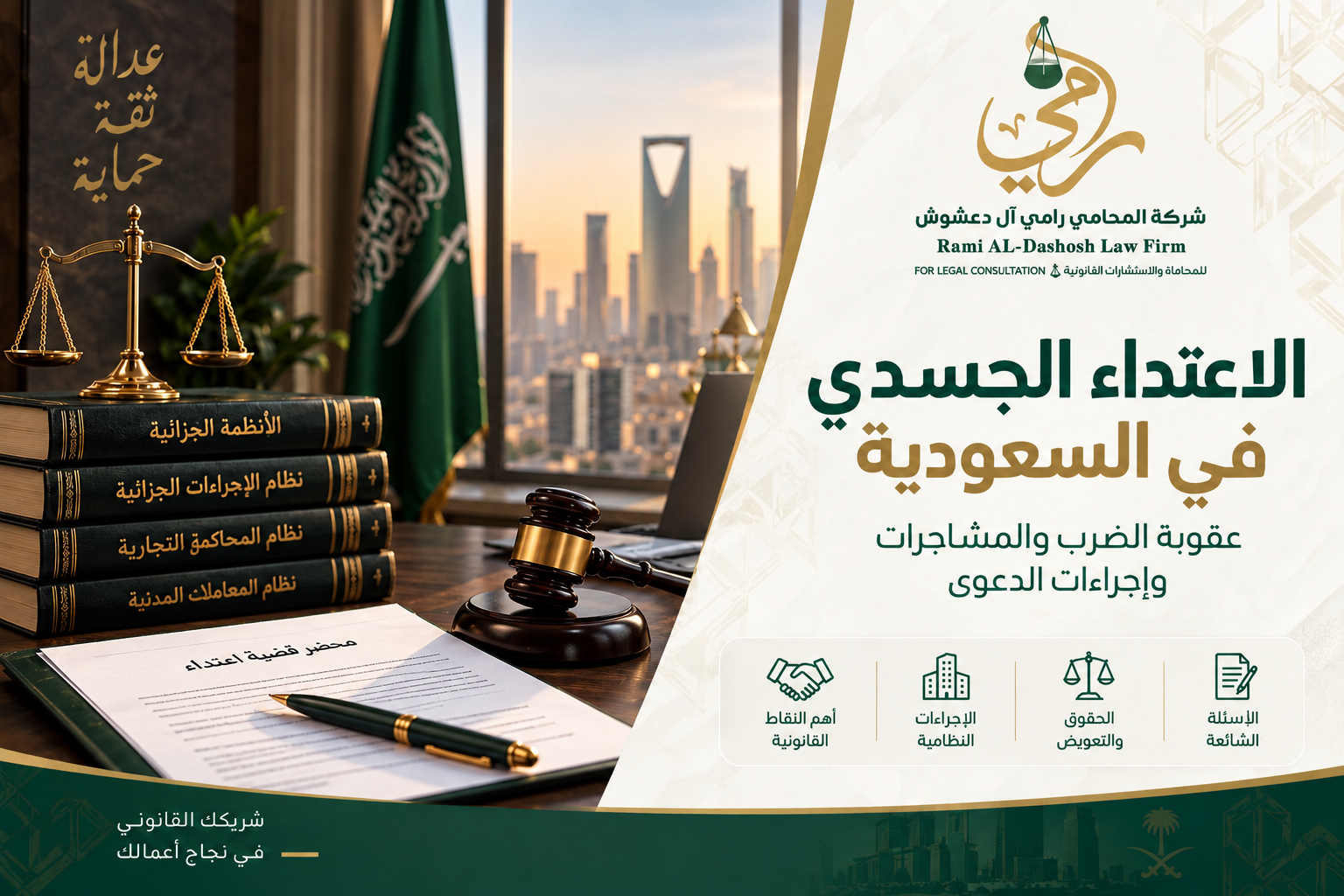 الاعتداء الجسدي في السعودية وعقوبة الضرب والمشاجرات وإجراءات الدعوى